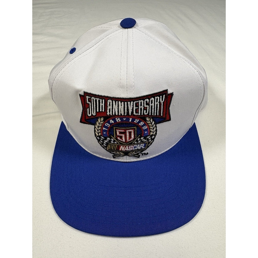 NWOT Vintage NASCAR 50th Anniversary Hat Snapback Checkered Flag Sports
